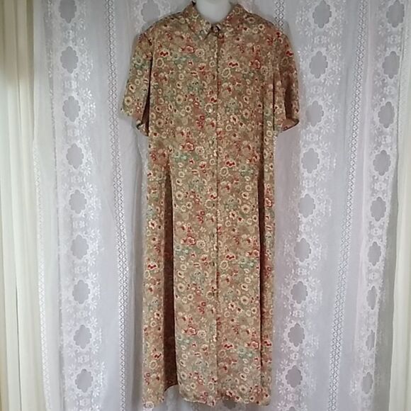 Vintage Leslie Fay 100% Polyester Made In USA Women's Dress Size 20 WP Plus - Picture 3 of 10